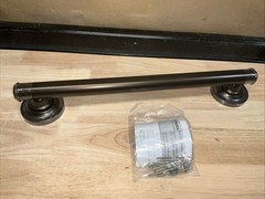 Moen Home Care 16-in Old World Bronze Wall Mount Grip Grab Bar 500-lb Capacity
