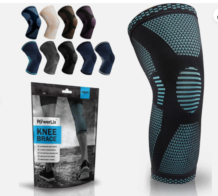 POWERLIX KNEE COMPRESSION SLEEVE – BEST KNEE BRACE FOR KNEE PAIN