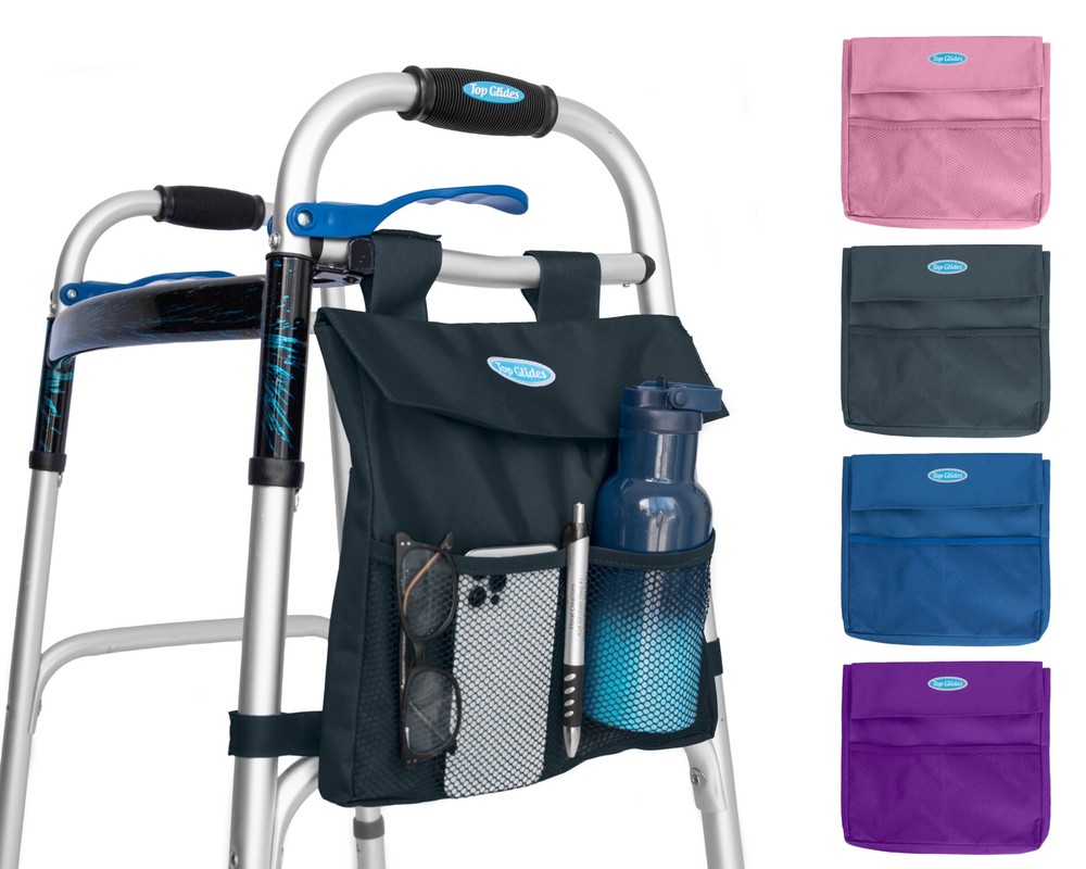 Universal 5-Pocket Walker Side Bag/Tote/Pouch – All Colors