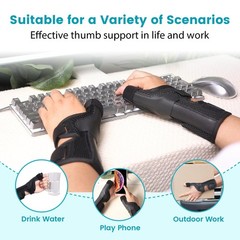 Thumb Brace Spica Splint for Right & Left Hand, De Quervain’s Tenosynovitis S…