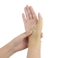 2PC Magnetic Therapy Wrist Thumb Support Silicone Gel Arthritis Corrector Gloves