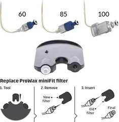 Oticon ProWax MiniFit Hearing Aid Wax Guards Filters 3 Packs 18 PCS