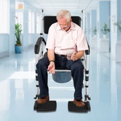 Height Adjustable Folding Shower Chair with Bidet, 352.74 lbs Capacity US!