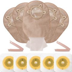 VLOOKUP 35 PCS Colostomy Bags,Ostomy Supplies,Two-Piece Drainable Pouches with