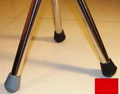 6 Pieces of Folding Rubber Tip for Triangular Stool Crutches 7/8″ – Gray