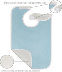 Utopia Towels 3 Pack Premium Unisex Adult Bibs for Elderly Women Men, Waterproof