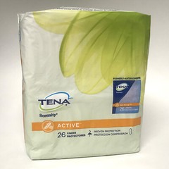 Tena Serenity Active Liners, Regular Length, 26ct Light Personal Care Protection