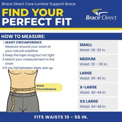 Brace Direct Core Lumbar Support Back Brace for Lower Back Pain L0628