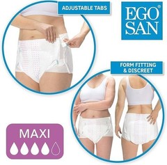 Maxi Incontinence Adult Diaper Brief Maximum Absorbency and Adjustable Tabs f…