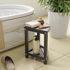 Waterproof Shower Stool & Corner Bench Seat for Shaving Legs, Indoor/Outdoor Use