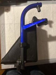 Quickie Iris Blue Left Manual wheelchair Legrest Footrest Leg Foot Rest