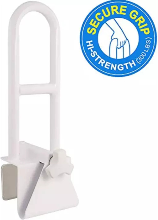 Vaunn Medical Adjustable Bathtub Safety Rail Shower Grab Bar Tub Handle