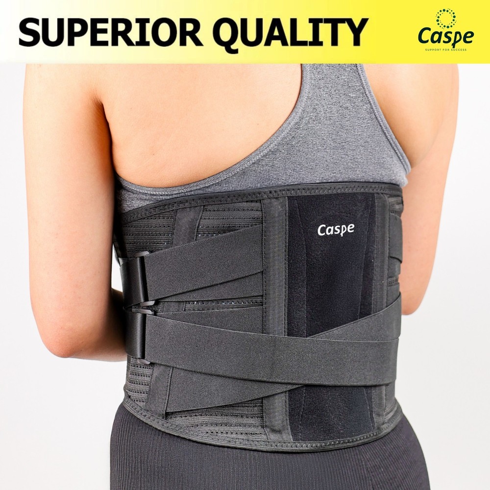 Lower Back Support Brace Adjustable Work Lumbar Belt for Pain Relief Men Women