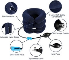 Cervical Neck Traction Device Inflatable Neck Stretcher, Easy to Use for Chro…