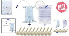 Condom Catheter External Self Sealing Set 10Pcs Male Condom Catheter 1Pcs 500Ml