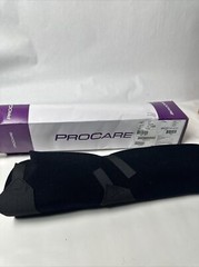 ProCare Quick-Fit 20 Inch Knee Support Wrap Hook and Loop Fastener Black