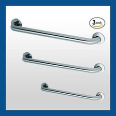 Commercial Grab Bar Bundle for Commercial Restrooms – ADA Compliance – 1.5″ Diam