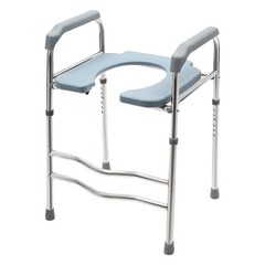 25.2-29.13in Raised Toilet Seat Riser w/ Arms For Elderly Handicap Bathroom USA