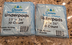 Secure Personal Care Products Underpads 23″ X 36″ 20 count =20 Pads SP13150