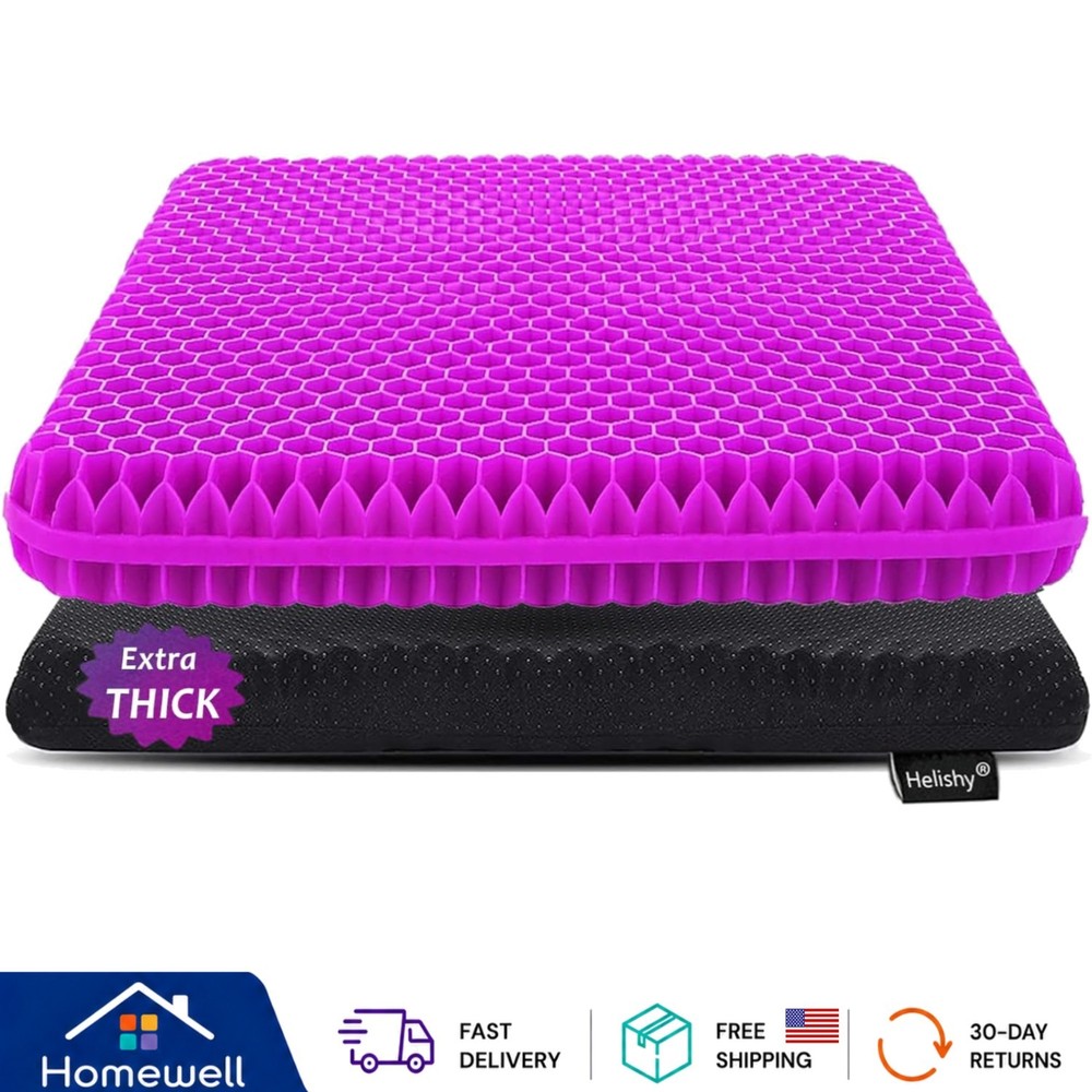 Soft Gel Seat Cushion with Washable Cover – Ultimate Comfort for Long Sitting