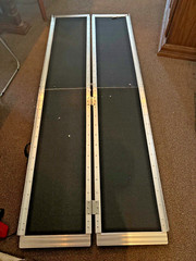 7FT Wheelchair Ramp, 84″ L x 29″ W Wheelchair Ramps, 800 LB Capacity Wheel Chair