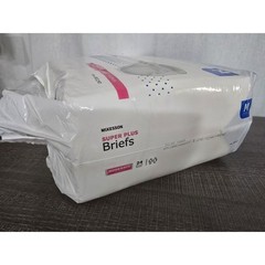 McKesson 24 Adult Super Plus Moderate Disposable Briefs Tab Diapers Medium 32-44