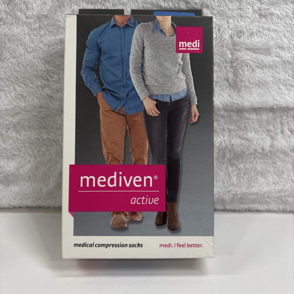 Mediven Active Compression Socks Calf Standard Dark Grey 15-20 SizeIV