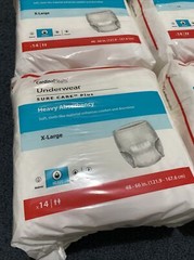Sure Care Plus Heavy Absorbency Underwear Size XL(48-66in) 4 Packs(14 Each)