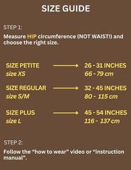 Posture Sacroiliac Hip Belt for Women and Men Reg Size 32″-45″
