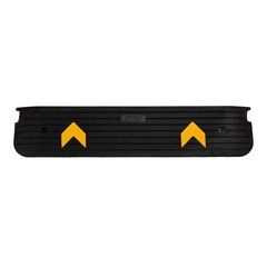 1″ Rise Rubber Threshold Ramp Non-Slip 44.5″ Wide Black for Wheelchair Scooter