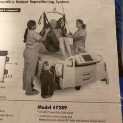 Stryker Sage AIRTAP LC #7289 Patient Repositioning System Guide Sheet Body Pad
