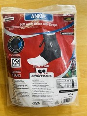 NIP! Mueller Soft Ankle Brace with Straps Size Large -Fits Left or Right Foot
