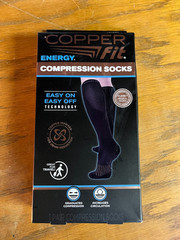 Copper Fit Energy Compression Socks Black L/XL