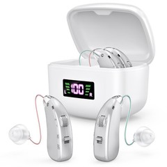 Rechargeable Digital Hearing Aid Invisible BTE Sound Amplifier for Hearing Loss