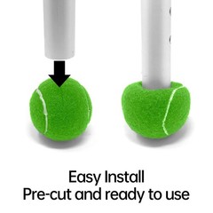 Magicorange 4 PCS Precut Walker Tennis Balls for 2.5 Inch, Dark Blue