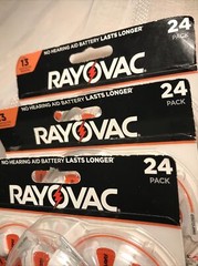 Rayovac Size 13 Orange Hearing Aid Batteries 3 – 24 Packs 1.5V Optimal NEW USA