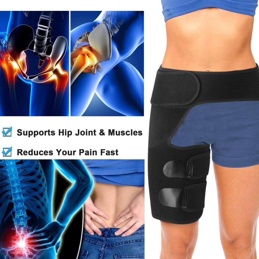 Hip Brace Compression Groin Support Wrap for Sciatica Pain Relief Thigh Recovery