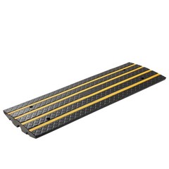 Heavy Duty Rubber Curb Ramp 2 Pack – 48.8″ Low Profile Slope for Vehicles, RVs,