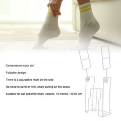 Compression Sock Aid Adjustable Folding Helper For Seniors Zinc Alloy Excellent