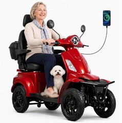 4 Wheel Mobility Scooters for Seniors & Adults 1000W 25 Miles Range 500lbs