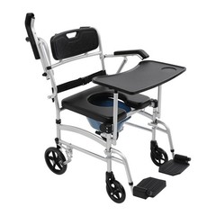 Shower Chair With Wheels, Toilet Wheelchair, Commode Chair With Wheels Modern