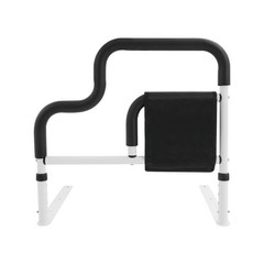 Bedside Armrest Adjustable Height Heavy Duty Steel Bed Rail For Elderly Safety