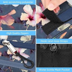 Large Walker Tote Bag Folding Walker Attachment Hands-Free Storage Basket Pouch