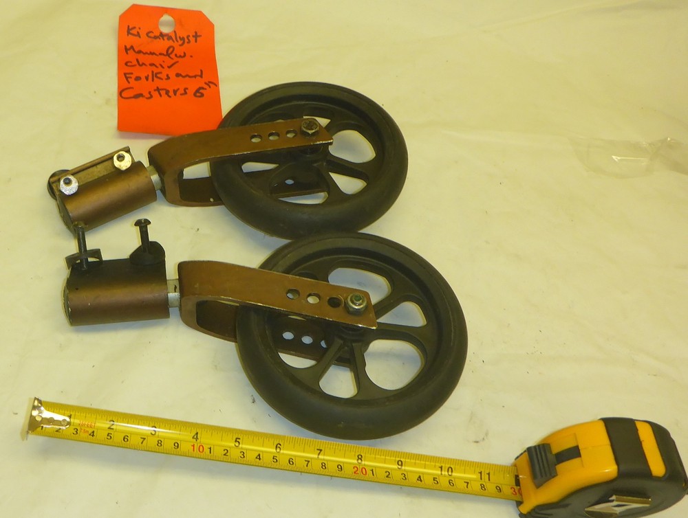 KI MOBILITY CATALYST MANUAL WHEELCHAIR FORKS AND CASTERS 6 INCH