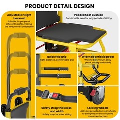 Motorized Stair Climbing Wheelchair Elevator Stairlifts Mobility Chair Battery