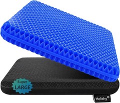 Gel Seat Cushion for Long Sitting Extra Thick Soft Gel Cushion for Wheelchair…