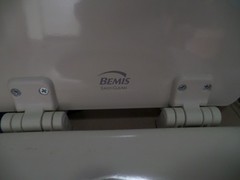 LOT OF 3 Bemis 500EC Durable Wood Toilet Seat Easy Clean Hinges, 3 Seats, White