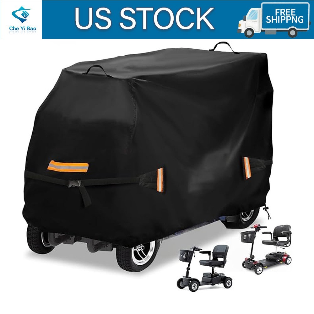 Mobility Scooter Cover 600D All-Weather Protection – 77″ x 29″ x 47″