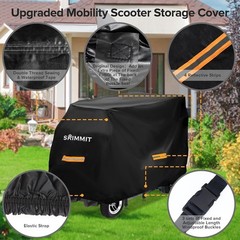 Upgraded Mobility Scooter Storage Cover, Heavy Duty 420D Oxford Fabric Electr…