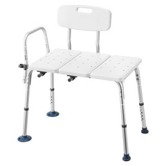 VEVOR Tub Transfer Bench Height Adjustable Shower Chair with Arm Backrest 400lbs